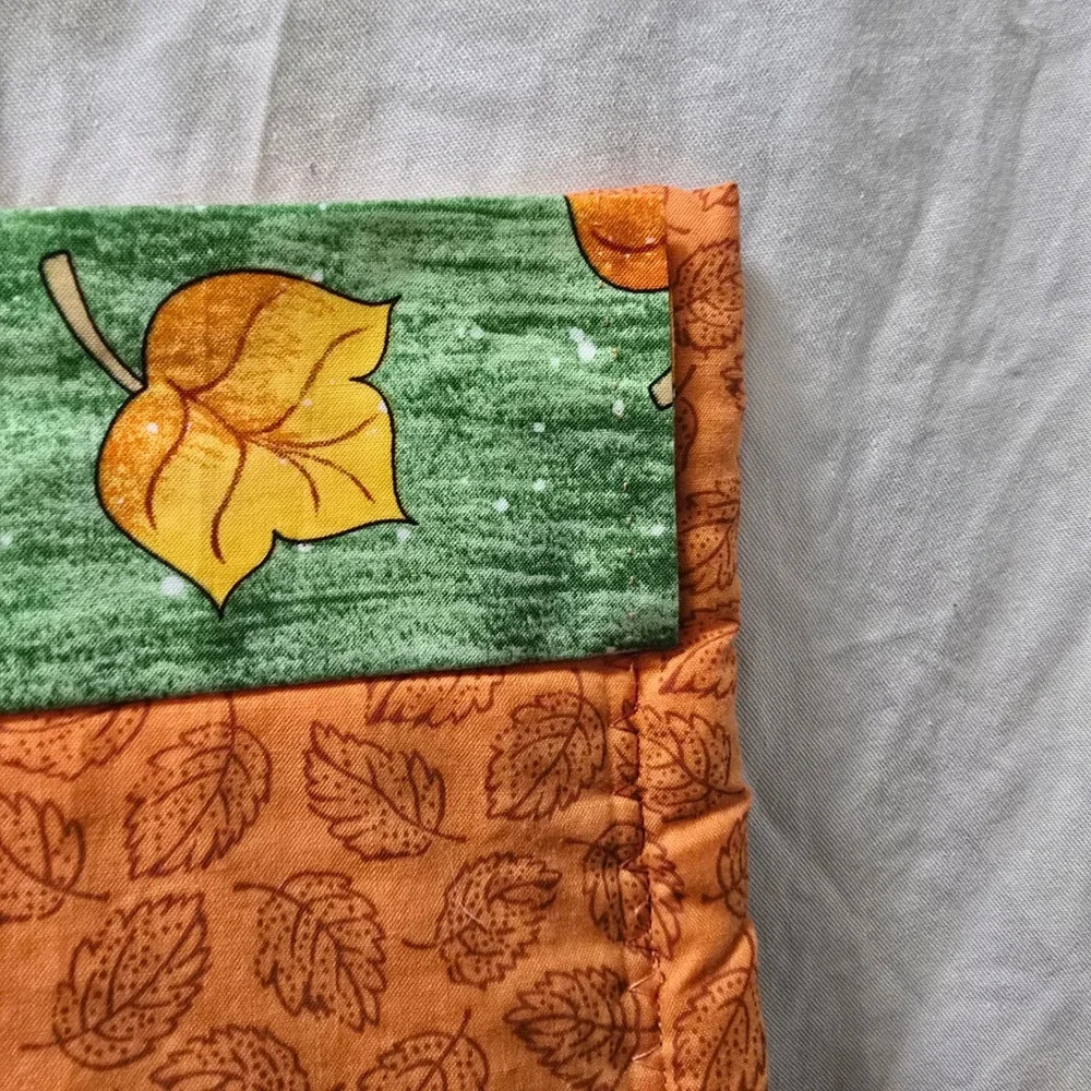 Handmade Halloween Welcome Banner Quilt Cat Pumpkin Crow House Fall Autumn Decor